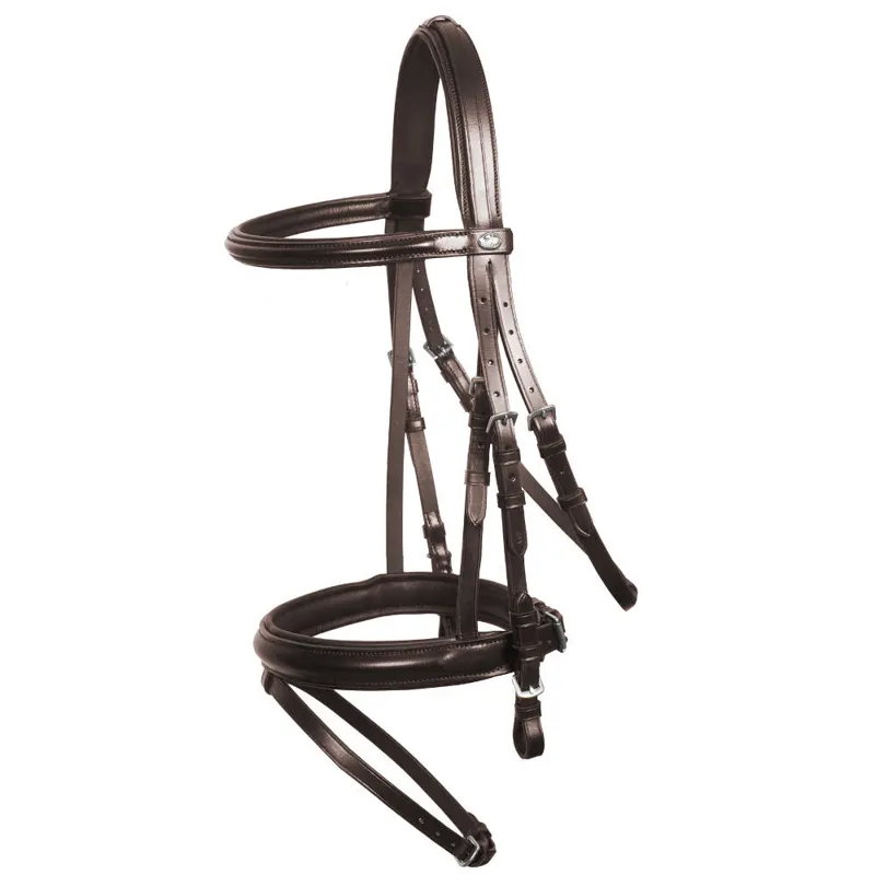 Schockemohle Neo Line Bremen Flash Bridle - Brown/Silver